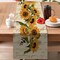 Fall Sunflower Table Runner - 13x72 Inch Vintage Floral Decor for Farmhouse Kitchen Dining, Summer & Autumn Flower Table Decoration for Indoor Outdoor Party
